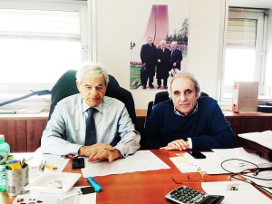 Sergio Longo, President of the Board of Directors of Iron at S. Maria degli Angeli (PG) and  Augusto Felici, Managing Director.