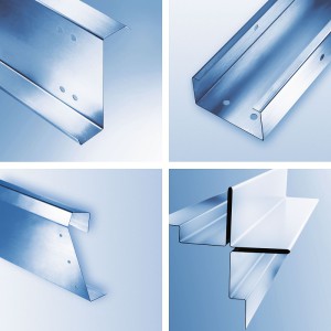 SCHRAG will use the blanking line to produce edging profiles such as purlins and bolts, pilasters and frames (clockwise from top left).