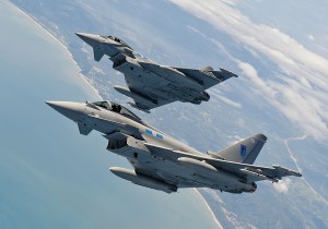 RAF 6 Squadron Eurofighter Typhoons on Exercise Bersama Lima 11 in Malaysia