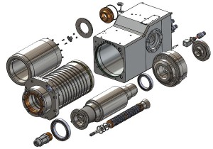 Each electrospindle is designed and developed according to the specific machining requirements of the companies and of the machine tools using them.