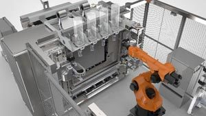 The Stratasys Infinite-Build 3D Demonstrator for producing large tools and production parts is designed for accuracy, repeatability and speed for custom OEM production and on-demand aftermarket disruption.